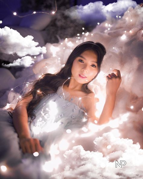 Francine Diaz Photoshoot, Debut Planning, Pre Debut Photoshoot, Francine Diaz, Fairy Photography, Debut Photoshoot, Debut Ideas, Midnight Sky, Photography Posing Guide