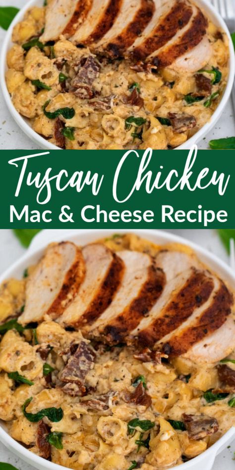 Chicken Bacon Mac And Cheese, Tuscan Chicken Mac And Cheese, Bacon Mac And Cheese Recipe, Chicken Mac And Cheese Recipe, Buffalo Chicken Mac And Cheese, Weekday Recipes, Crockpot Chicken Parmesan, Chicken Mac And Cheese, Easy Weekday Meals