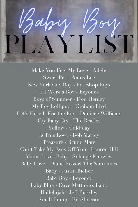 Baby Boy Baby Shower Playlist Gender Reveal Music Playlist, Gender Reveal Playlist, Planning A Baby Shower For A Boy, Baby Shower Music Playlist, Baby Shower Playlist Songs, Baby Boy Blue Shower Ideas, Boy Babyshower Themes, Baby Shower For Baby Boy, Baby Boy Themed Baby Shower Ideas