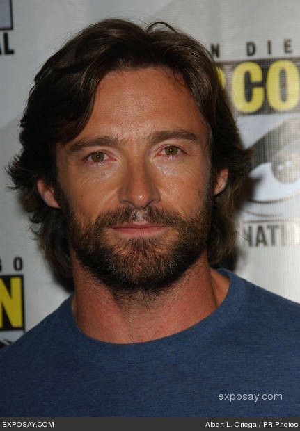 Hugh at ComicCon 2008 Hugh Jackman Australia, Men's Facial Hair, Wolverine Hugh Jackman, Long Hairstyle, Portrait Photography Men, Hollywood Men, Great Beards, Mens Haircuts Short, Boys Haircuts