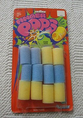 Vintage Kenner Products Finger Pops Foam Toy 1977 Unopened Pack of 12 Popper | #332112001 Suitcase Chair, Vintage Toys 1970s, 80s Childhood, 1970s Toys, 1980s Childhood, 70s Toys, Foam Finger, Kids Memories, Childhood Memories 70s