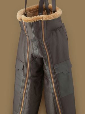 Sheepskin Trousers - Flying Jackets Riding Breeches Pattern, Breeches Pattern, Motorcycle Wear, Biker Wear, Flying Jacket, Sheepskin Throw, Timeless Outfits, Mens Fur, Sheepskin Jacket