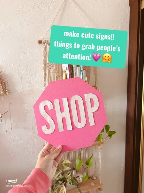 Vendor Market / Pop up Tips!🌞💗🌈 | Gallery posted by Ellē Nicole | Lemon8 Vendor Booth Display Signs, Pop-up Table, Signs For Market Booth, Fun Vendor Booth Ideas, Vendor Booth Sign Ideas, Halloween Vendor Booth Ideas, Small Business Pop Up, Pop Up Set Up, Small Business Market Set Up