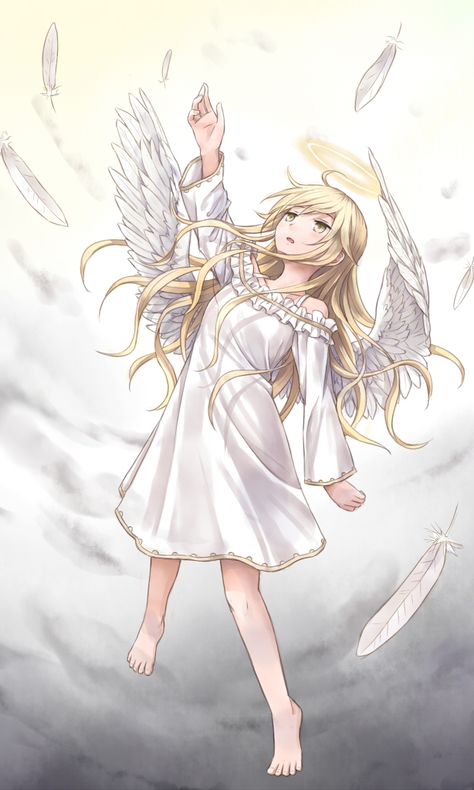 Angel Art Crying Angel, Hair Halo, Angel Halo, Blonde Hair Girl, Fallen Angels, Wings Art, Boys Wallpaper, Yellow Hair, Mythological Creatures