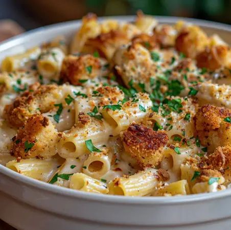 Creamy Garlic Parmesan Chicken Pasta Bake – Naomi's Recipes Creamy Garlic Parmesan Chicken Pasta, Chicken Rotini, Creamy Garlic Parmesan Chicken, Garlic Parmesan Chicken Pasta, Parmesan Chicken Pasta, Garlic Parmesan Sauce, Chicken Casseroles, Chicken Parmesan Pasta, Chicken Pasta Bake