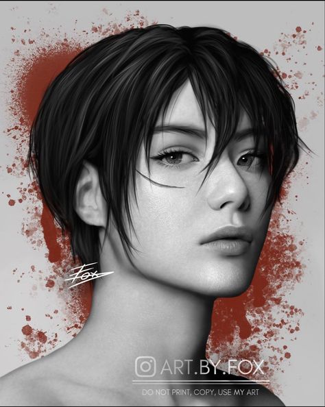 Mikasa Ackerman Realistic, Mikasa Realistic, Anime Sketchbook, Realistic Face Drawing, Scar Makeup, Estilo Swag, Erwin Smith, Aot Characters, Eren X Mikasa