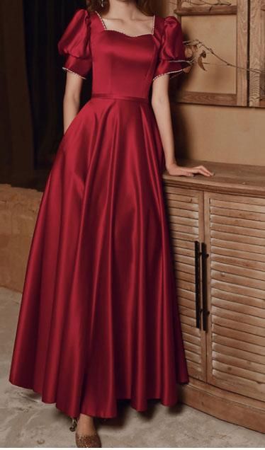 Cheap Prom Dresses Online, Dress Square Neck, Casual Formal Dresses, Prom Dresses Elegant, Vintage Prom, Formal Evening Dress, فستان سهرة, Prom Formal, A Line Prom Dresses