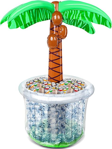 Beach Theme Party Decor, Pool Party Decorations, Luau Hawaiian Birthday Party Supplies Ocean Jungle Tropical Themed Party Decoration Summer Outdoor Drink Cooler Beach Theme Party Decorations, Inflatable Palm Tree, Beach Theme Party, Luau Party Decorations, Drink Cooler, Luau Theme Party, Hawaiian Birthday Party, Beach Party Decorations, Hawaiian Birthday