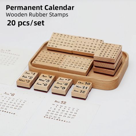 Best Calligraphy Pens, Calendrier Diy, Scrapbook Calendar, Kalender Design, 달력 디자인, Calendar Stamps, Book Pouch, Unique Stamps, Custom Calendar