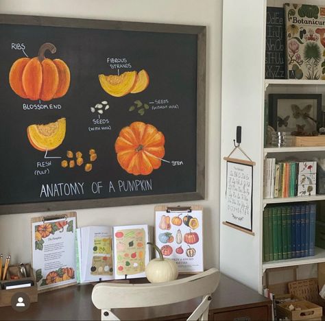 Home Preschool Room Setup, Homeschool Gardening, Homeschool Chalkboard, Homeschool Units, Homeschool Room Decor, Homeschool Room Design, Charlotte Mason Homeschool, Baby Christmas Photos, Homeschool Crafts