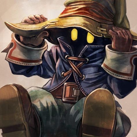 Vivi Final Fantasy Art, Vivi Ff9, Final Fantasy Tattoo, Final Fantasy Xii, Final Fantasy Ix, Black Mage, Fantasy Wizard, Final Fantasy Collection, Final Fantasy Artwork