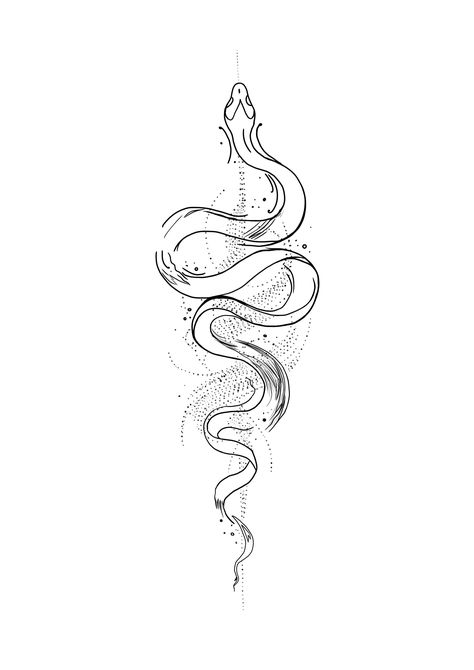 Snake Spine Tattoo For Men, Spine Tats, Abstract Tattoo Designs, Snake Drawing, Hand Tattoos For Women, Celtic Tattoos, Spine Tattoo, Spine Tattoos, Aesthetic Tattoo