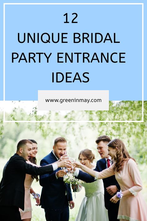 In planning for the entrance, there are many creative and unique ideas to consider for how bridesmaids and groomsmen enter together. From classic processions to modern finesse, these bridal party entrance ideas will blow your guests minds! Maid Of Honor Entrance Ideas, Maid Of Honor And Best Man Entrance, Fun Bridal Party Entrance Ideas, Wedding Party Walk In Ideas, Bridesmaid And Groomsmen Entrance Ideas, Wedding Entrance Bridal Party, Bridal Entrance Ideas, Bridal Party Entrance Ideas Funny, Bridesmaid Entrance Ideas