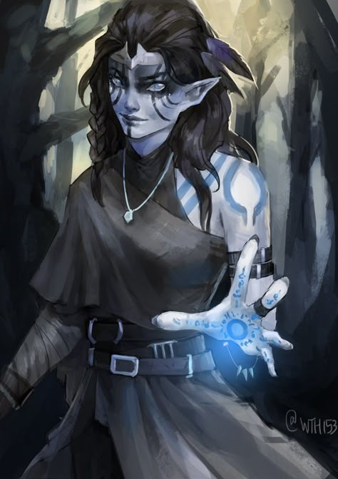 Goliath sorcerer or warlock Shadar Kai Warlock, Fey Warlock, Dnd Shadar Kai, Dnd Warlock Art, Dnd Characters Character Concept, Winter Eladrin, Fey Dnd, Shadar Kai Female, Mroczny Elf