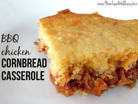 BBQ chicken cornbread casserole | The Family Freezer Bbq Chicken Cornbread, Bbq Cornbread, Chicken Cornbread Casserole, Cornbread Bake, The Family Freezer, Crockpot Bbq Chicken, Slow Cooker Mexican Chicken, Family Freezer, Cornbread Casserole Recipe