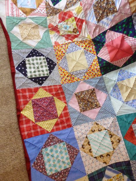 Economy Block Quilts, Economy Block Quilt, Economy Block, Something From Nothing, Quilt Big, Quilt Backing, Cottage Quilt, Quilting Blocks, Block Quilt