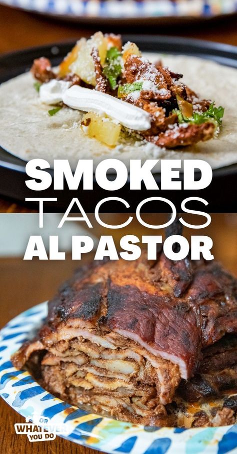 Traeger Ideas, Trager Grill, Al Pastor Tacos, Pastor Tacos, Traeger Cooking, Ninja Grill, Smoked Recipes, Outdoor Cooking Recipes, Smoker Grill