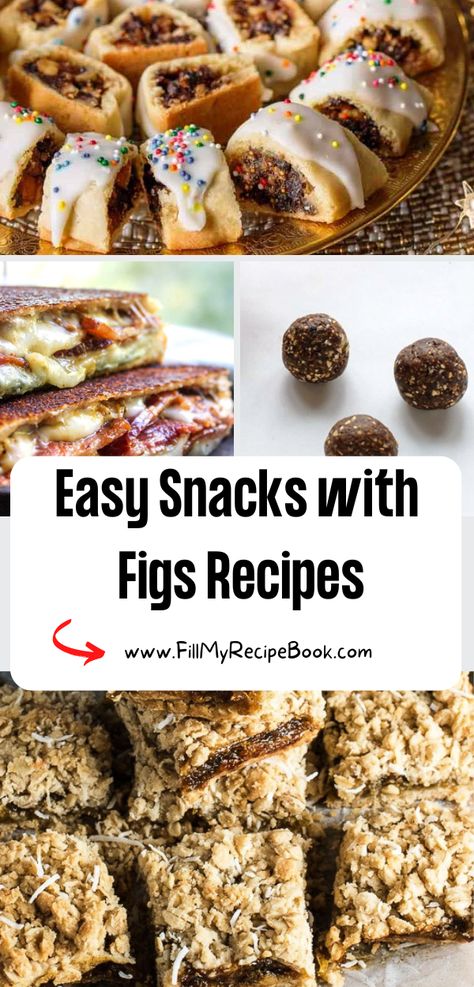 Easy Snacks with Figs Recipes ideas to create. Healthy fresh fig treats with oats and cookies vegan and vegetarian desserts, use as toppings. recipes, homemade, figs, snacks, treats, food, meals, desserts, jams, lunch, vegan gluten free Vegan Fig Dessert, Fig Cookies With Fresh Figs, Recipes Using Figs, What To Do With Ripe Figs, Recipes Using Dried Figs, Easy Fig Recipes, Fresh Fig Recipes Simple, Treats With Oats, Fresh Fig Recipes