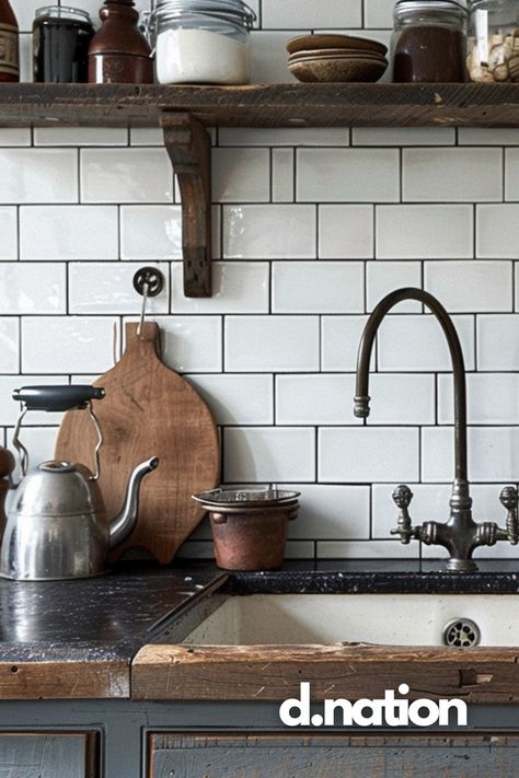 A classic contrast with a modern twist – white tiles paired with bold black grout create a stunning, clean-lined look in this contemporary kitchen. The perfect balance of simplicity and style, this design elevates the timeless tile trend while adding a touch of sophistication.

#ModernKitchens #KitchenInspo #dnation #InteriorDesign  #HomeInspiration #NaturalElegance #CosyLiving #InteriorDesignUK  #HomeDecor #LuxuryInteriors White Tile Black Grout Kitchen, White Tiles Black Grout, Timeless Tile, White Subway Tile Kitchen, Black Grout, White Kitchen Tiles, White Kitchen Backsplash, Subway Tile Kitchen, White Subway Tiles