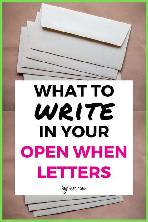 Open When Letters For Self, Open When For Friends, Open When Gift Ideas Friends, When You Are Letters, Open When Letters For Boyfriend What To Put In, Open When Letters Girlfriend, Open Letter When Ideas, Open When Letters For New Mom, What To Write In A Open When Letter