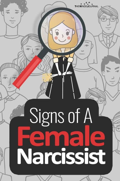 7 Signs of A Female Narcissist Female Narcissists, Signs Of Narcissism, What Is Narcissism, Narcissism Relationships, Narcissistic People, Lack Of Empathy, Self Absorbed, Narcissistic Behavior, Mindfulness Journal