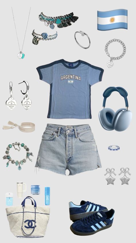 Making an outfit that matches the flag- argentina 🇦🇷 Argentina Outfit, Spring Summer Outfits, Creative Play, Cut Out, Summer Outfits, Spring Summer, Energy, Clothes, Argentina