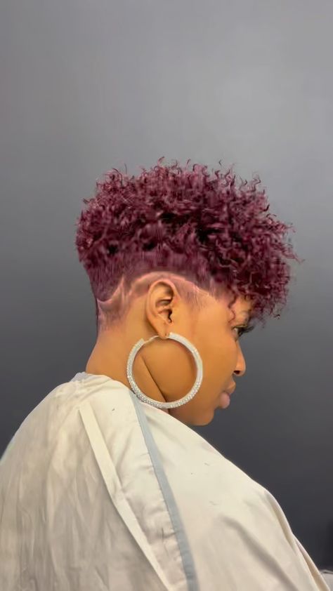 Hair For Wedding Guest Short, Natural Hair Short Cuts For Black Women, Pixie 2024, Undercut Natural Hair, Natural Hair Pixie Cut, Natural Haircuts, Natural Hair Haircuts, Short Hair Styles African American, Shaved Hairstyles