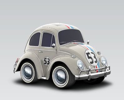 Herbie The Love Bug, Car Town, Transformers Cars, Vw Art, Tiny Cars, Mini Stuff, Vw Vintage, Automotive Artwork, Car Artwork