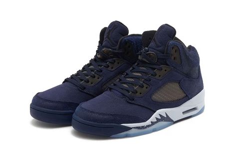 Air Jordan 5 Midnight Navy FD6812-400 Release Date | Hypebeast Michael Jordan Sneakers, Jordan 5s, Sky Blue Outfit, 11th Grade, Nike Snkrs, Blue Jordans, Lucky Green, Fresh Shoes, Air Jordan 5