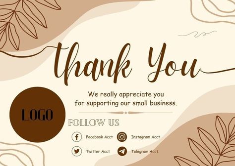 Names For Craft Business, Thank You Card Ideas For Small Business, Thank You Card For Business, Thankyoucard Design Business, Cake Business Plan, Business Thank You Notes, Business Plan Outline, Short Instagram Quotes, Small Business Instagram