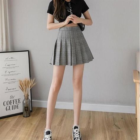 757f843a169cc678064d9530d12a1881desc38628447ri Leg Aesthetic, Online Aesthetic, Rok Mini, Aesthetic Clothing Stores, Egirl Outfits, Skirt For Women, Korean Girl Fashion, Aesthetic Clothing, Pleated Mini Skirt