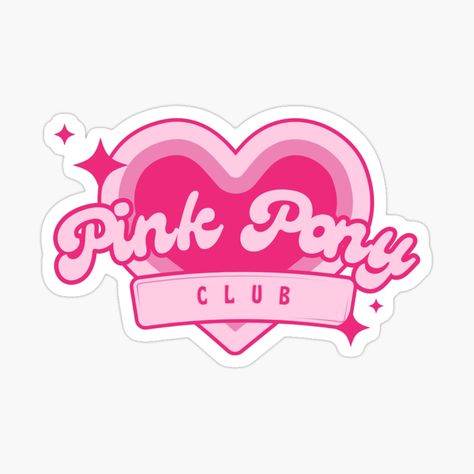 Get my art printed on awesome products. Support me at Redbubble #RBandME: https://www.redbubble.com/i/sticker/Pink-Pony-Club-Chappell-Sticker-by-Retro-Reverie/163643838.EJUG5?asc=u Retro Stickers, Pink Pony Club, Color Wars, Pink Stickers, Camp Camp, Pony Club, Girls Music, Redbubble Products, New Wall