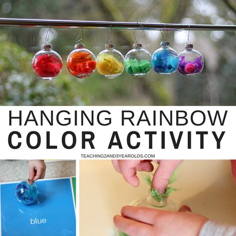 Put together a hanging rainbow sorting activity for preschoolers that will not only work on color recognition, but also fine motor skills. The final product creates a nice hanging decoration for your window! #rainbows #art #colors #preschool #toddlers #classroom #teacher #kidsactivities #AGE2 #AGE3 #AGE4 #finemotor Rainbow Activities For Kids, Colors Preschool, Color Sorting Activities, Activity For Preschoolers, Rainbow Activities, Preschool Colors, Time Planner, Classroom Teacher, Sorting Activities