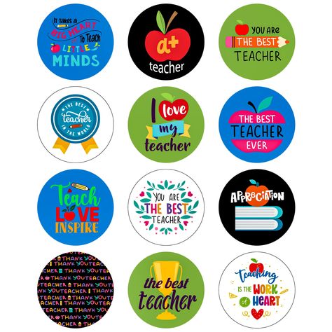 Thank You Teacher Printable, Thank You Teacher, Teachers Day Sticker, Teacher Appreciation Week Decorations, Teachers Day Decoration, Appreciation Stickers, Teacher Logo, Labels Printables, Teacher Cakes