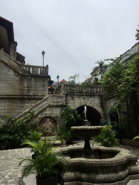 Intramuros; Manila, Philippines (2019) Intramorus Manila, Intramuros Manila, Dream Places, Manila Philippines, Water Fountain, Tower Bridge, Manila, Philippines, Places To Go