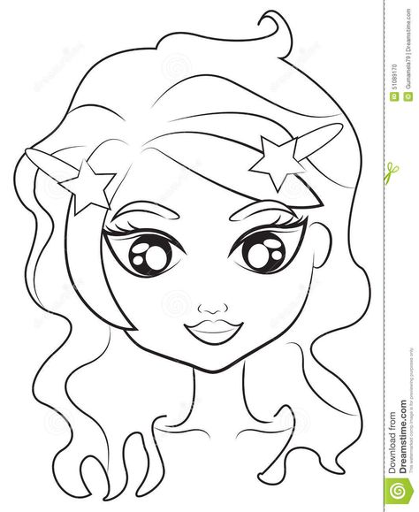 Mermaid Mask, Mermaid Face, Face Coloring, Kids Illustration, Book For Kids, Coloring Page, Coloring Books, Stock Illustration, Coloring Pages