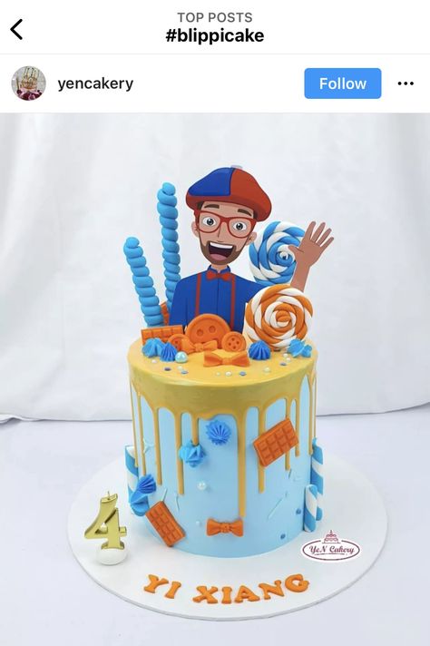 Blippi Birthday Cake, 2nd Birthday Party For Boys, Boy Birthday Party Themes, 3rd Birthday Cakes, 2 Birthday Cake, Chocolate Covered Treats, 2nd Birthday Party Themes, Birthday Party Cake, 4th Birthday Parties