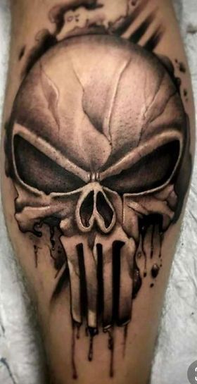 Punisher Skull Tattoo Design, Punisher Tattoo For Men, Punisher Tattoo Design, The Punisher Tattoo, Punisher Skull Tattoo, Punisher Tattoo, Tank Tattoo, Skull Tattoo Designs, Skull Art Tattoo