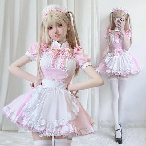 Dress Ads, Cosplay Cat, Lolita Outfit, Role Play Costume, Maid Cosplay, Anime Maid, Girl Cat, Girl Cosplay, Halloween Gothic