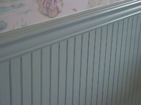 Beadboard Chair Rail, Beadboard Trim, Paneling Makeover, Beadboard Wainscoting, Beadboard Paneling, Chair Rail Molding, Painted Chair, Bedroom Panel, Painted Chairs