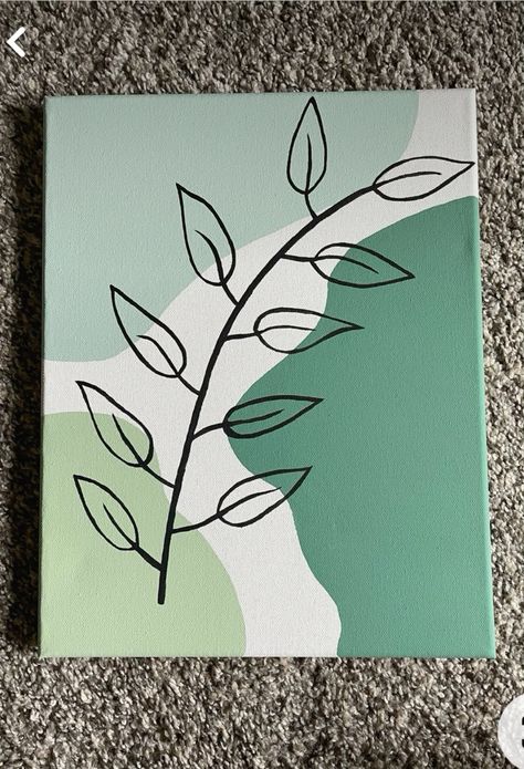 easy plant painting room decor Easy Greenery Painting, Easy Room Painting Ideas, Monochrome Painting Easy, Mini Paintings Ideas Easy Aesthetic, Small Things To Paint Easy, Things To Paint For Mothers Day, Minimal Painting Ideas Easy, Easy And Simple Painting Ideas, Paintings As Gifts