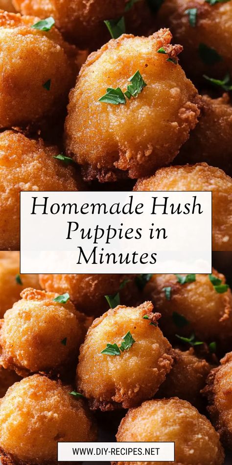 Make homemade Hush Puppies in minutes with this simple recipe! They’re crispy, golden, and delicious – perfect for a quick snack or side. Homemade Hush Puppies Recipe, How To Make Hush Puppies Recipes, Easy Hushpuppies Recipe, Old Fashion Hush Puppies, Home Made Hush Puppies, How To Make Hush Puppies, Diy Hush Puppies, Homemade Hushpuppies Recipe, The Best Hush Puppy Recipe