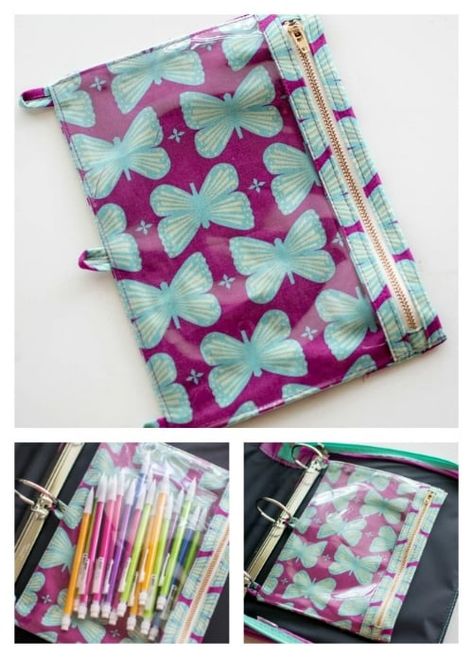 Diy Pencil Pouch, Pencil Pouch Pattern, Pencil Pouch Diy, Cute Pencil Pouches, Diy Back To School, Diy Pencil, Sac Diy, Pouch Sewing, Sewing Machine Feet