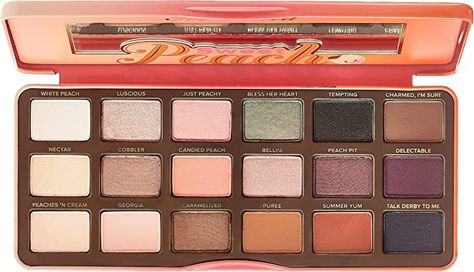 Too Faced Sweet Peach Eye Shadow Collection Palette Peach Eye Shadow, Too Faced Sweet Peach Palette, Peach Eye, Too Faced Sweet Peach, Sweet Peach Palette, Peach Palette, Peach Eyeshadow, Eyeshadow Collection, Everyday Makeup Routine