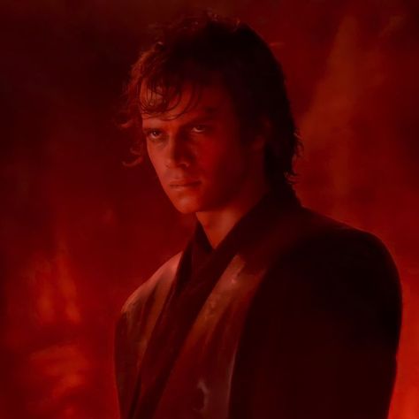 Red Star Wars Aesthetic, Anakin Skywalker Mustafar, Anakin Mustafar, Sidewalks And Skeletons, Red Star Wars, Darth Vader Icon, Anakin Skywalker Icon, Anakin Darth Vader, Star Wars Icon