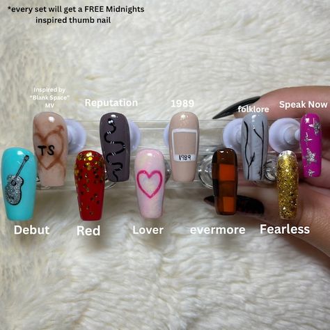 Taylor Swift Nails, Turkey Nails, Concert Nails, October Nails, Inspired Nails, Almond Acrylic Nails, Taylor Swift Concert, Taylor Swift Album, Nail Sizes