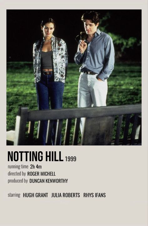 Notting Hill Polaroid Poster, Noting Hill Movie Aesthetic, Nothing Hill Movie Outfits, Notting Hill Movie Outfits, Notting Hill Outfits Julia Roberts, Anna Scott Notting Hill Outfit, Nothing Hill Movie, Notting Hill Movie Poster, Notting Hill Outfit