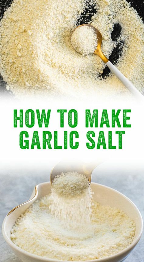 How to Make Garlic Salt (Easy DIY!)– A Couple Cooks Garlic Salt Recipe, Homemade Garlic Salt, Infused Salt Recipes, Flavored Salts Recipes, Herb Salt Recipe, Canning Jams, Salt Blends, A Couple Cooks, Jar Food