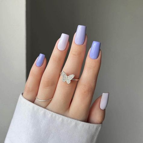 Lilac Nails Design, Lavender Nail Polish, Light Purple Nails, Purple Manicure, Natural Nail Art, Purple Nail Art, Lilac Nails, Purple Acrylic Nails, Purple Nail Designs