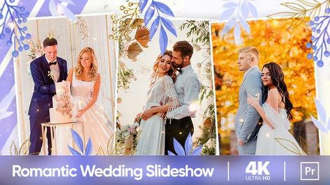 Wedding Slideshow Template, Photography Tutorials Canon, Wedding Slideshow, Graphics Template, Premiere Pro Cc, Romantic Stories, Adobe Premiere Pro, Video Template, Premiere Pro